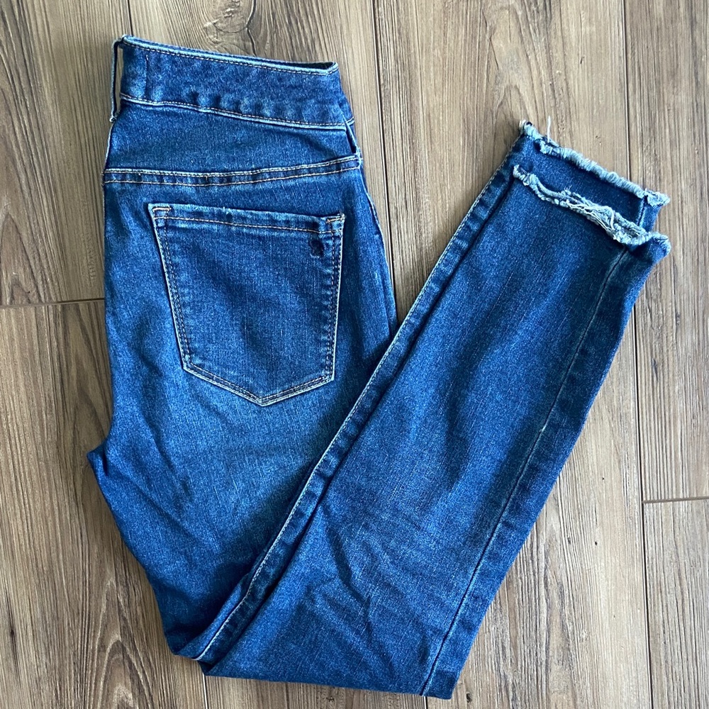 Jessica Simpson Dark Blue Kiss Me Ankle Skinny Denim Jeans - Size 27